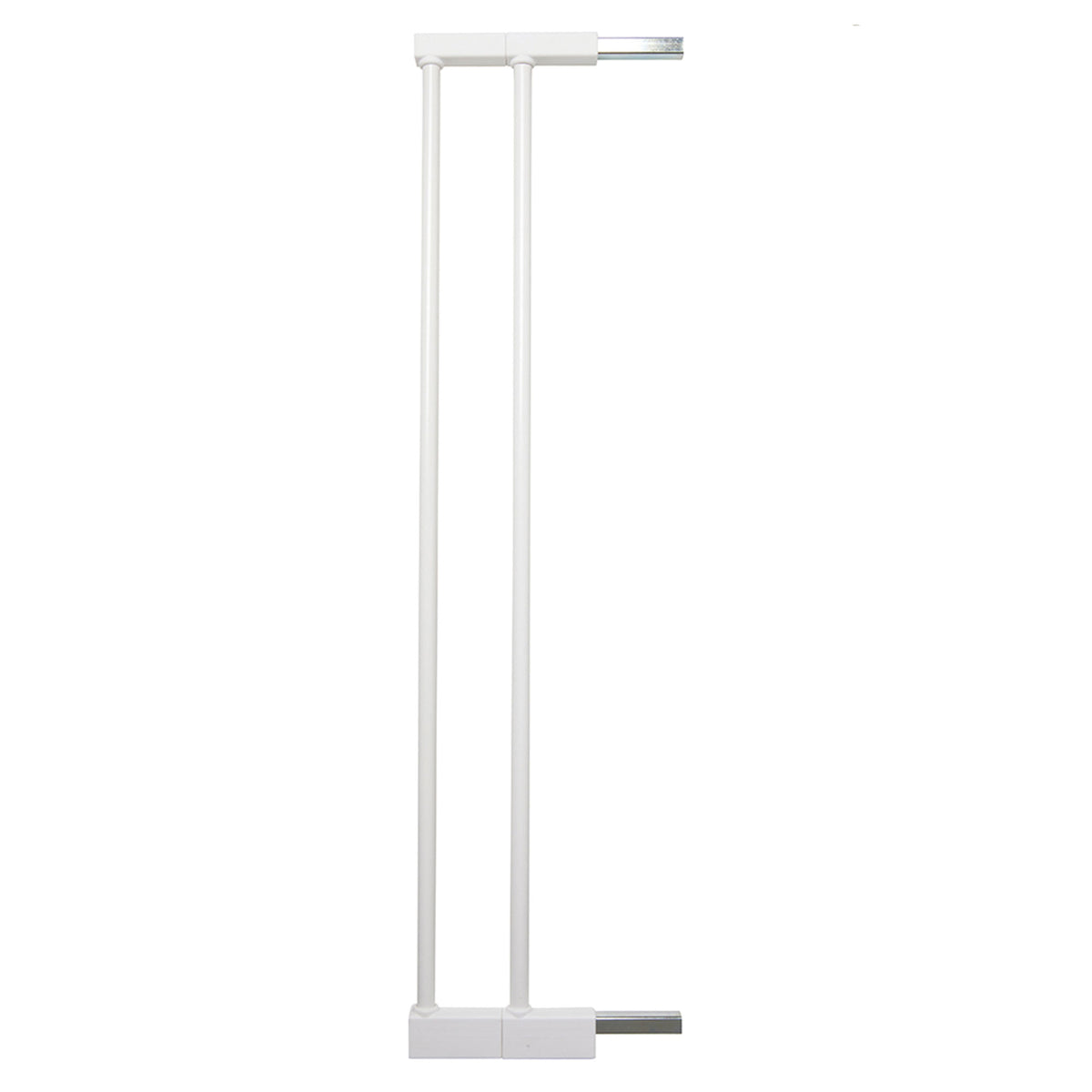 BabyDan Premier 28.9-36.7" Doorway Baby Gate, White w/ Two 2 x 2.6" Extensions
