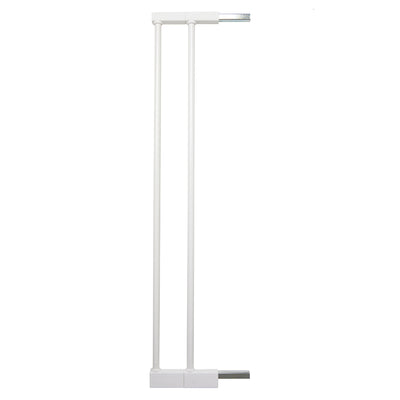 BabyDan Premier 28.9-36.7" Doorway Baby Gate, White w/ Two 2 x 2.6" Extensions