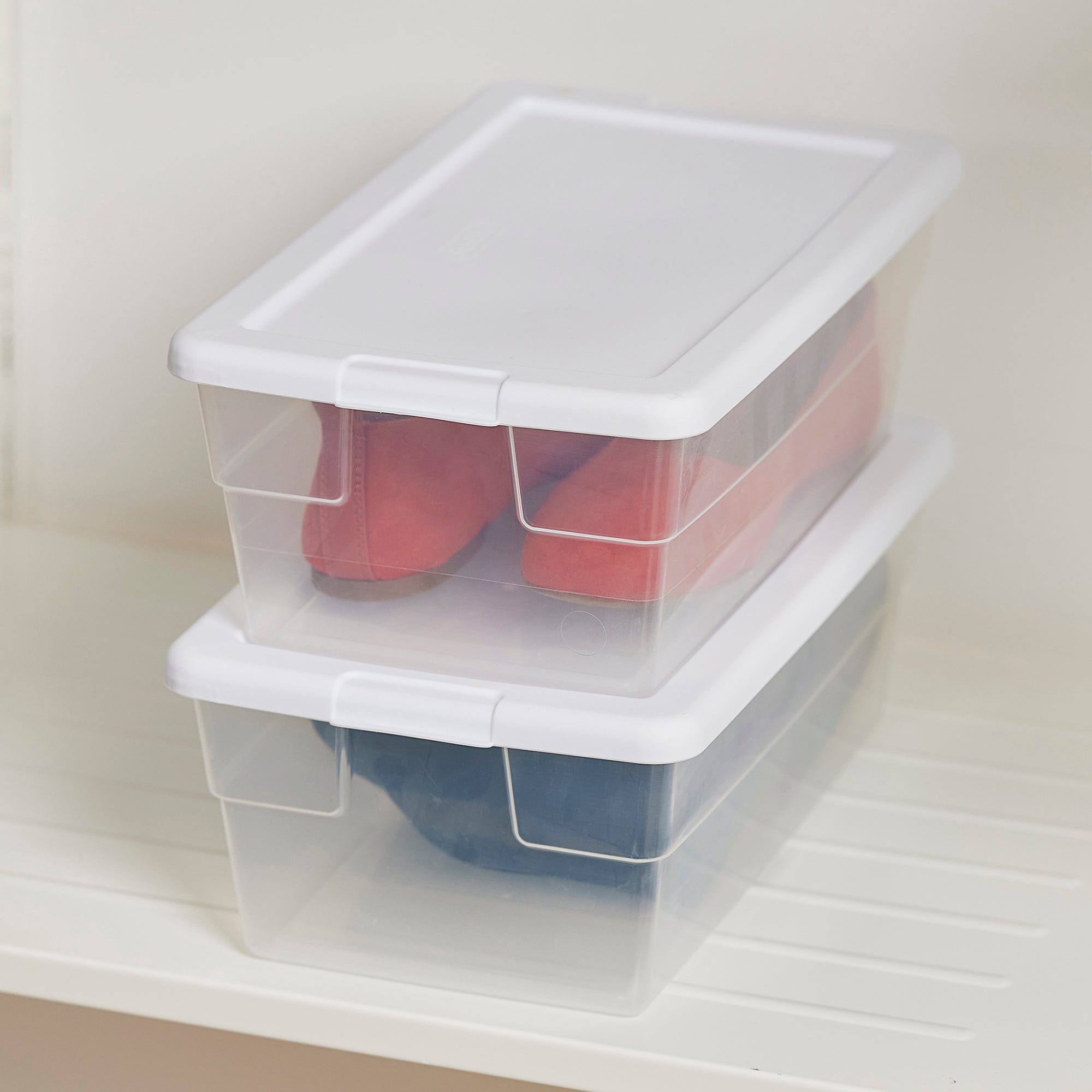 Sterilite 6 Qt Storage Tote (24 Pack) Bundled with VELCRO® Brand 10 Ft Roll