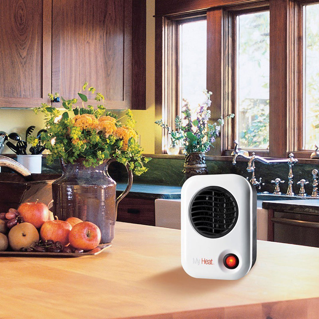 Lasko 101 MyHeat Personal Electric 200W Ceramic Space Heater, White (Open Box)