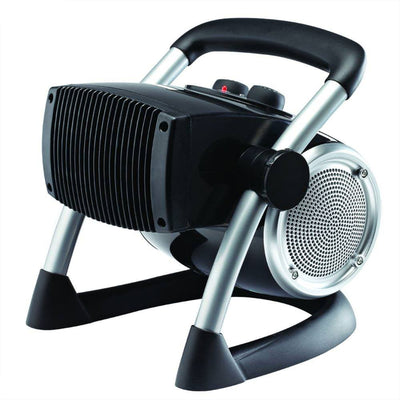 Lasko Pro Electric 1500W Ceramic Utility Room Space Heater, Silver (Open Box) - VMInnovations
