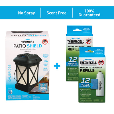 Thermacell Cambridge Patio Mosquito Repeller Lantern - 2 Pack (Refurbished)