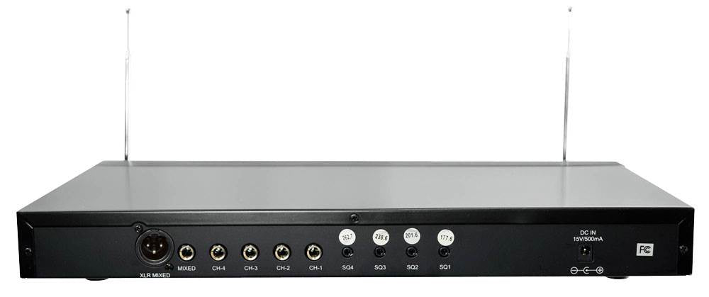 Pyle PDWM4300 Portable Wireless Microphone System w/ 2 Handheld Mics & Headsets