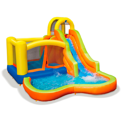 Banzai Sun 'N Splash Fun Kids Inflatable Bounce House & Water Slide Park (Used)