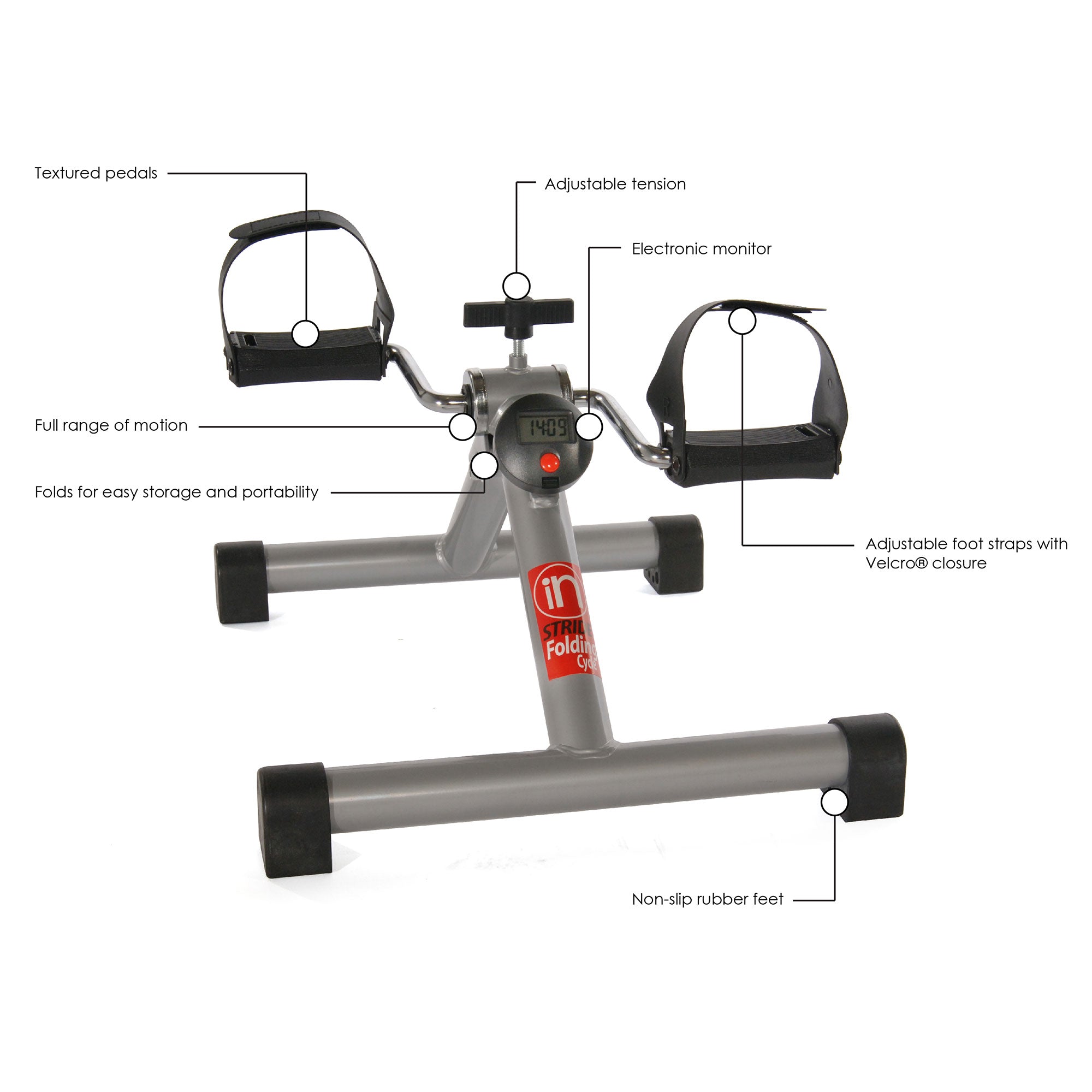 Stamina Products InStride Folding Cycle for Cardio Strength Workouts (Open Box) - VMInnovations