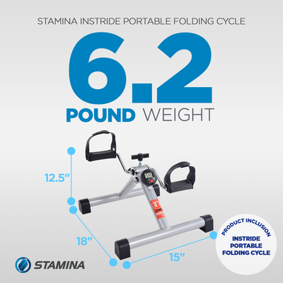 Stamina Products InStride Portable Folding Cycle for Cardio Strength Workouts - VMInnovations