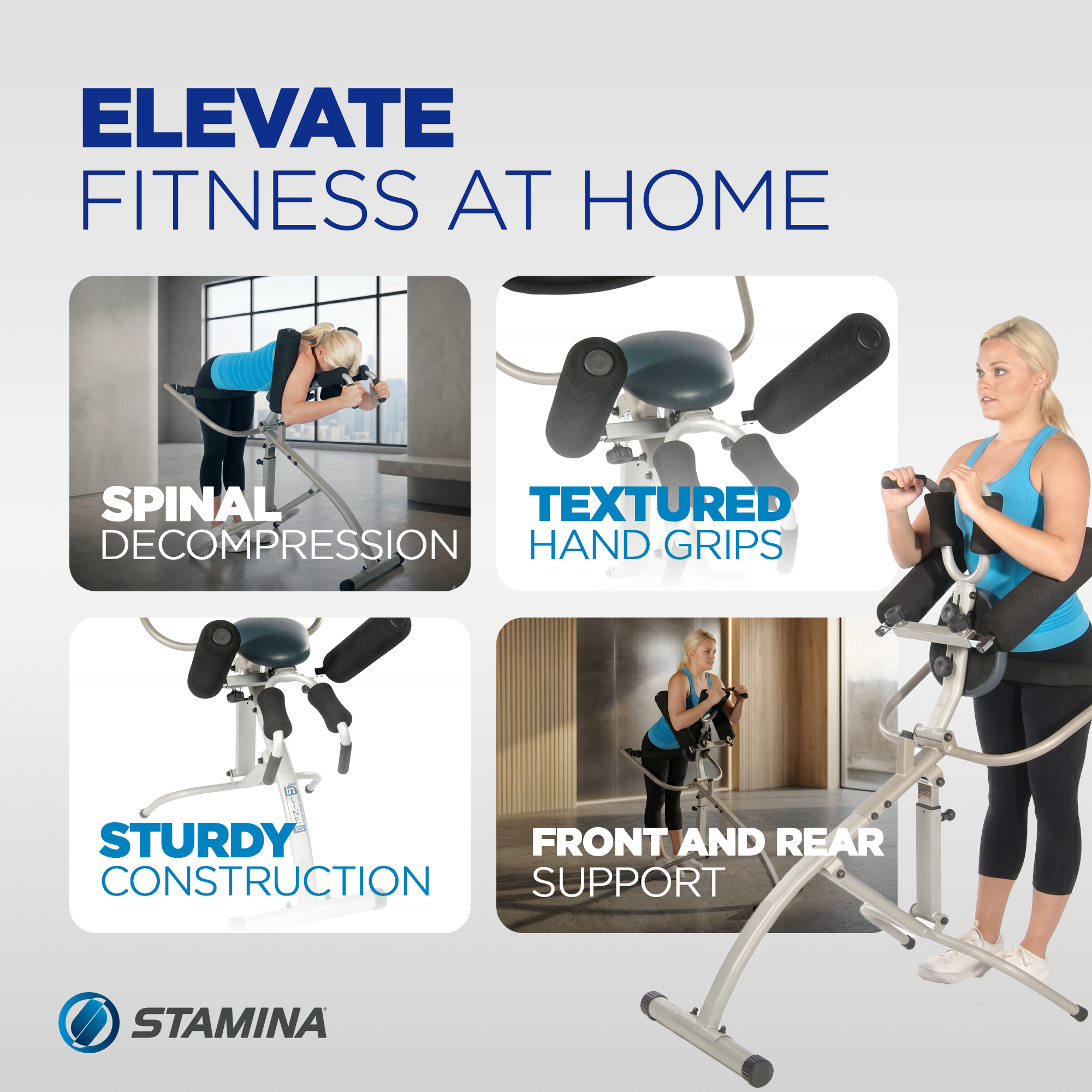 Stamina Products Inline Traction Control System, Spinal Decompression (Open Box)