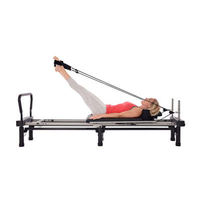 Aero Pilates 700 Foldable Reformer Fitness Machine with Cardio Rebounder (Used)