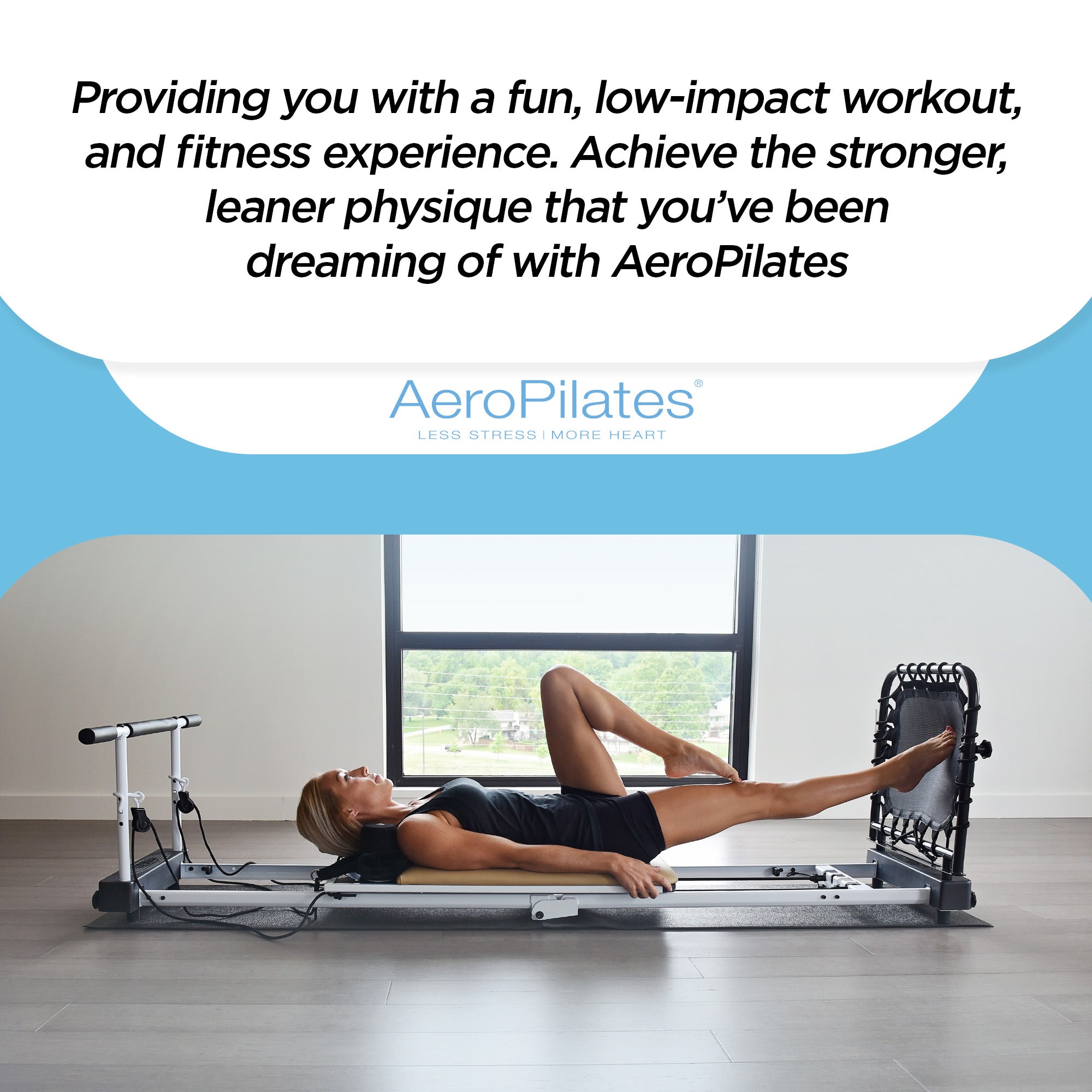 Stamina Aero Pilates Foldable Reformer Machine w/Cardio Rebounder (Open Box) - VMInnovations