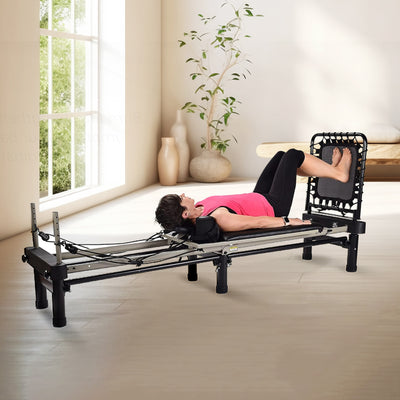 Stamina Aero Pilates Foldable Reformer Machine w/Cardio Rebounder (Open Box) - VMInnovations