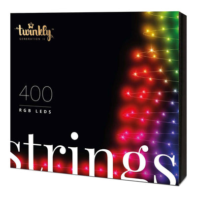 Twinkly Smart Custom 400 Bulb LED RGB App-Controlled String Lights (Open Box)