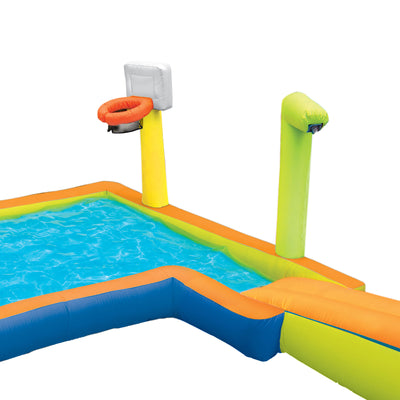 Banzai Hyper Drench 8-in-1 Giant Inflatable Water Slide Park House (For Parts)