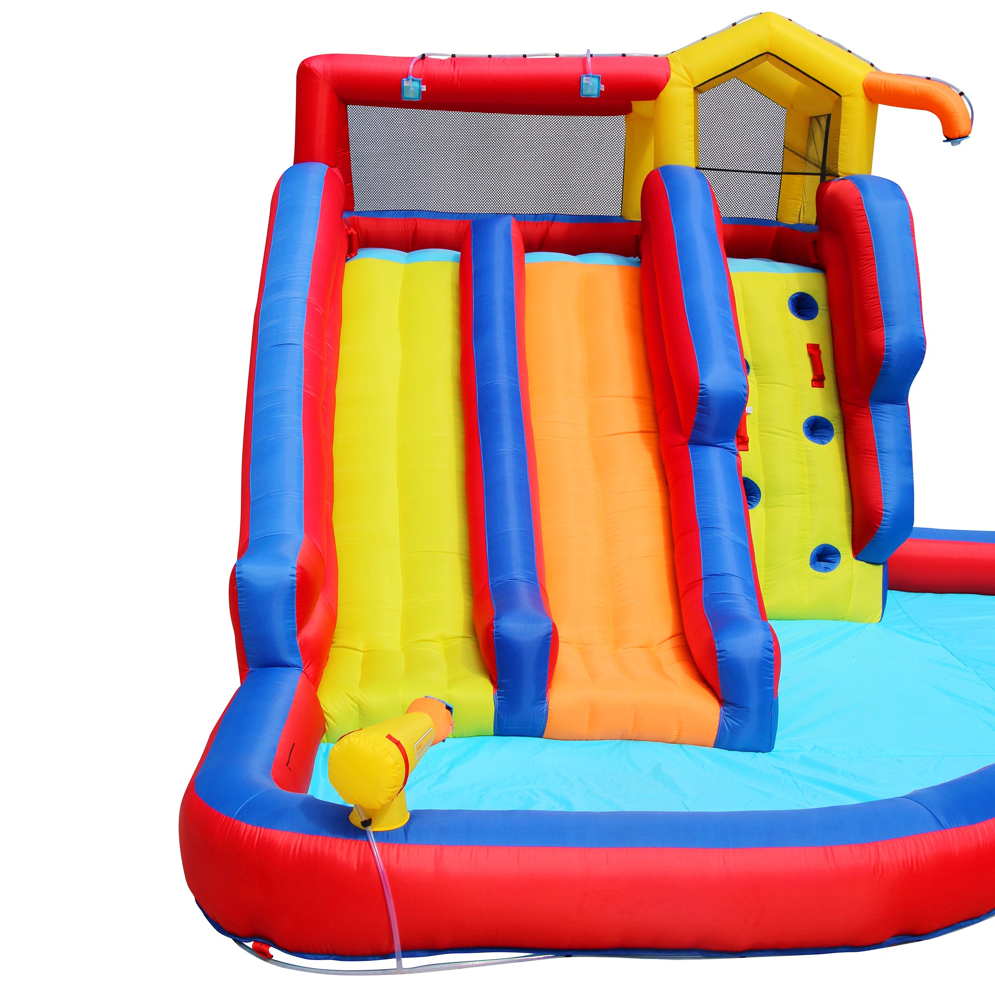Banzai Twin Falls Kids Outdoor Inflatable Dual Water Slide Splash Toy(Open Box) - VMInnovations