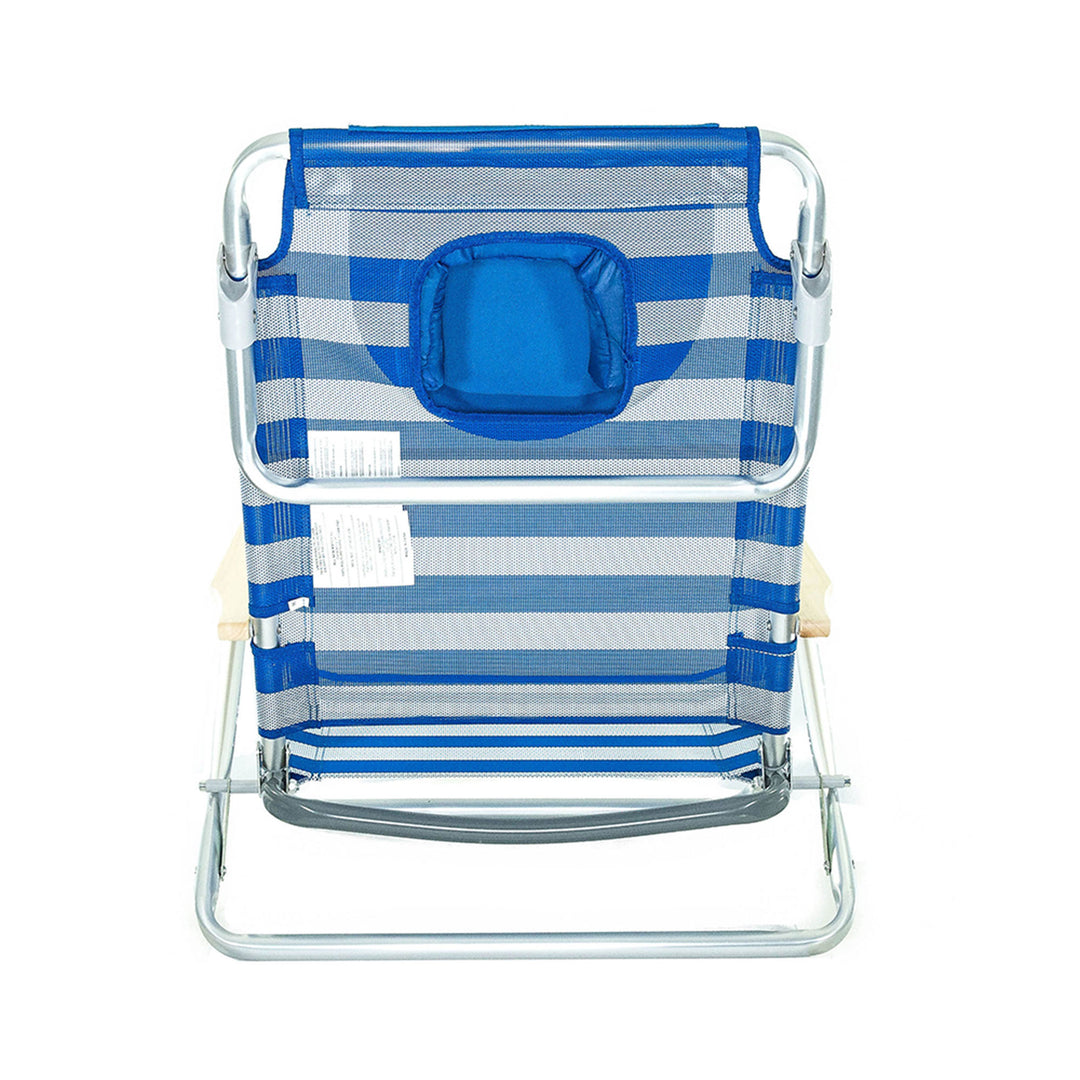 Ostrich South Beach Sand Chair, Outdoor Camping Pool Recliner, Stripe (Open Box)