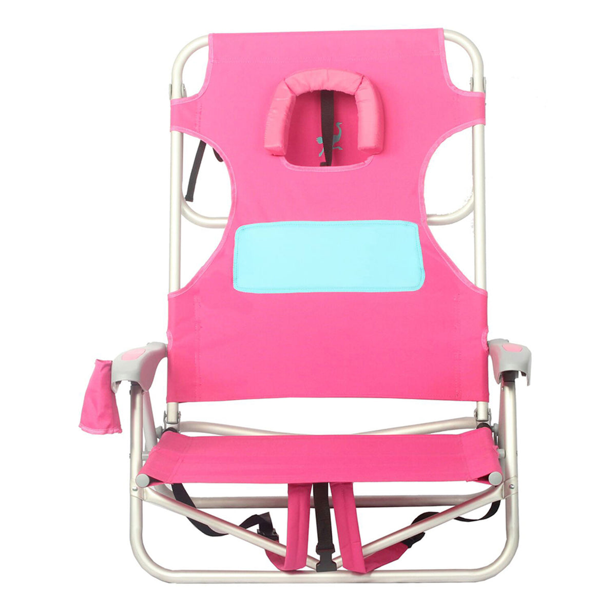 Ostrich Ladies Comfort & On-Your-Back Outdoor Beach Pool Chair, Pink (Open Box) - VMInnovations