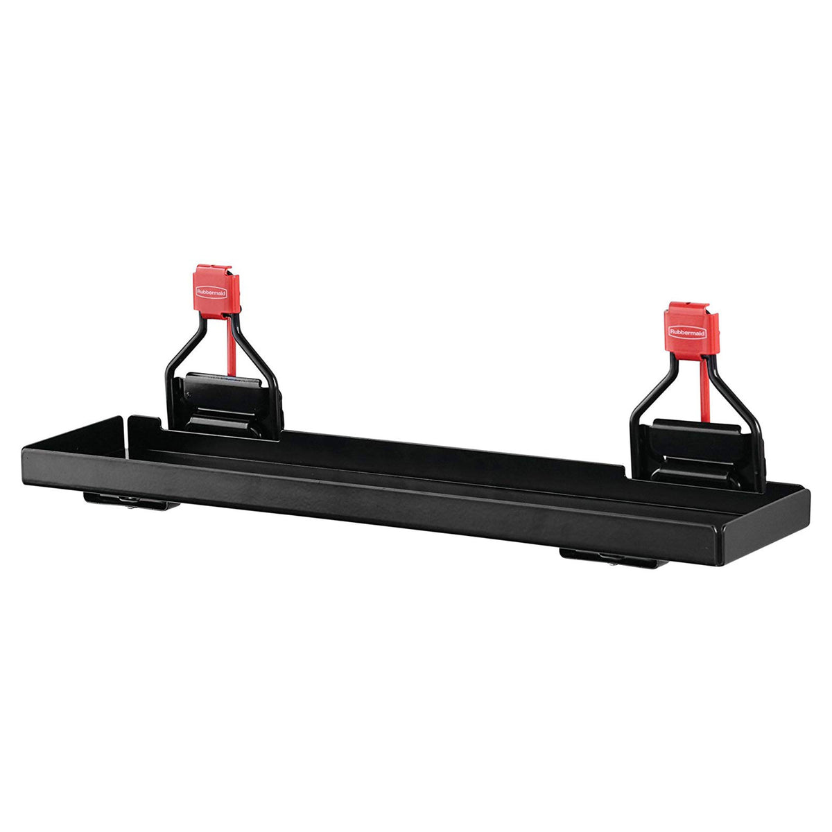 Rubbermaid Outdoor Metal Backyard Storage Shed Accessories Shelf, Black (2 Pack)