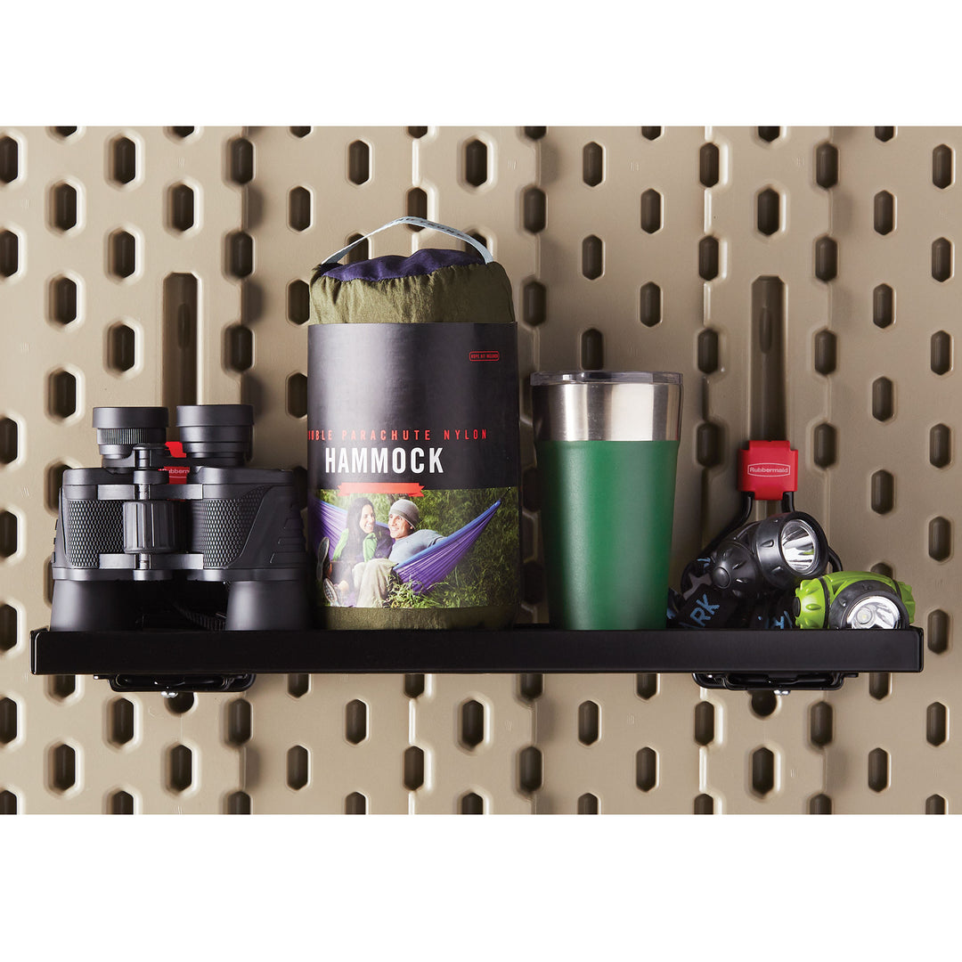 Rubbermaid Metal Backyard Shed Organizer Accessories Small Shelf (Open Box) - VMInnovations