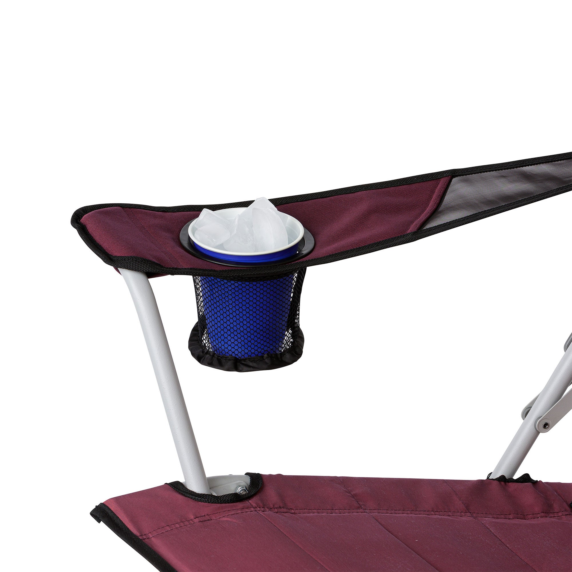 Core Portable Camping Folding Chair with Carrying Storage Bag, Wine (Open Box) - VMInnovations