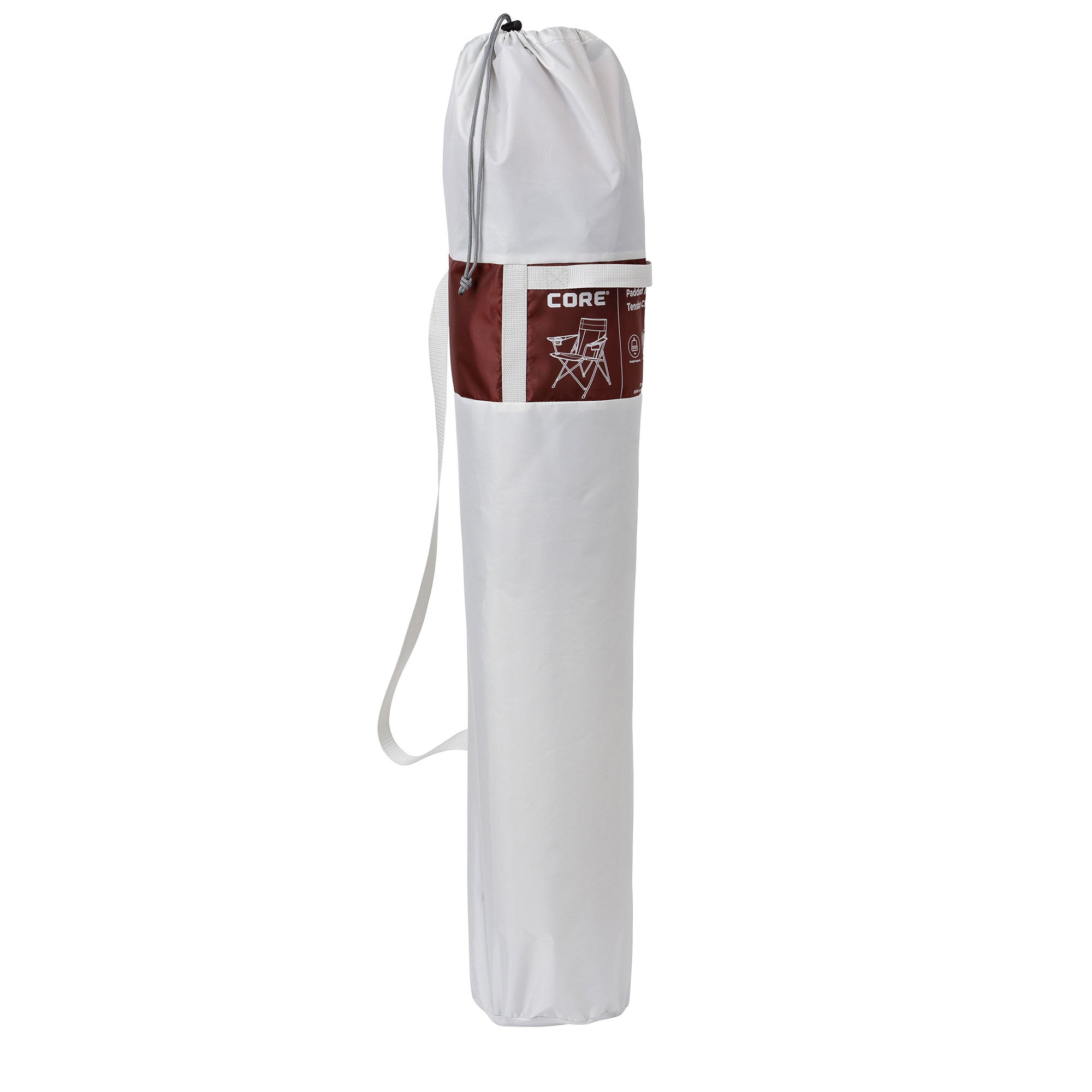 Core Portable Camping Folding Chair with Carrying Storage Bag, Wine (Open Box) - VMInnovations