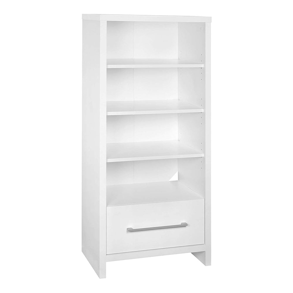 ClosetMaid Decorative Media Storage Tower Bookcase w/ Drawer, White (For Parts)