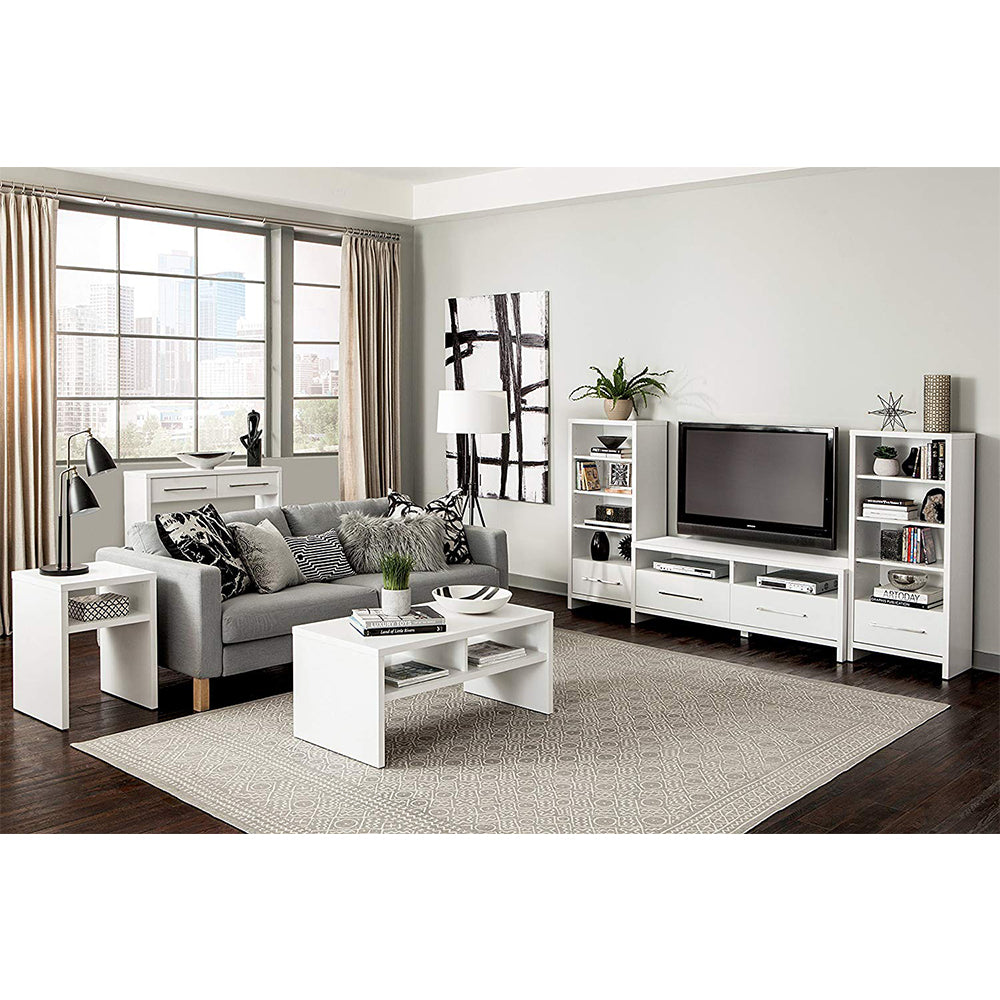 ClosetMaid 165100 Decorative Storage Tower Bookcase with Drawer, White (2 Pack) - VMInnovations
