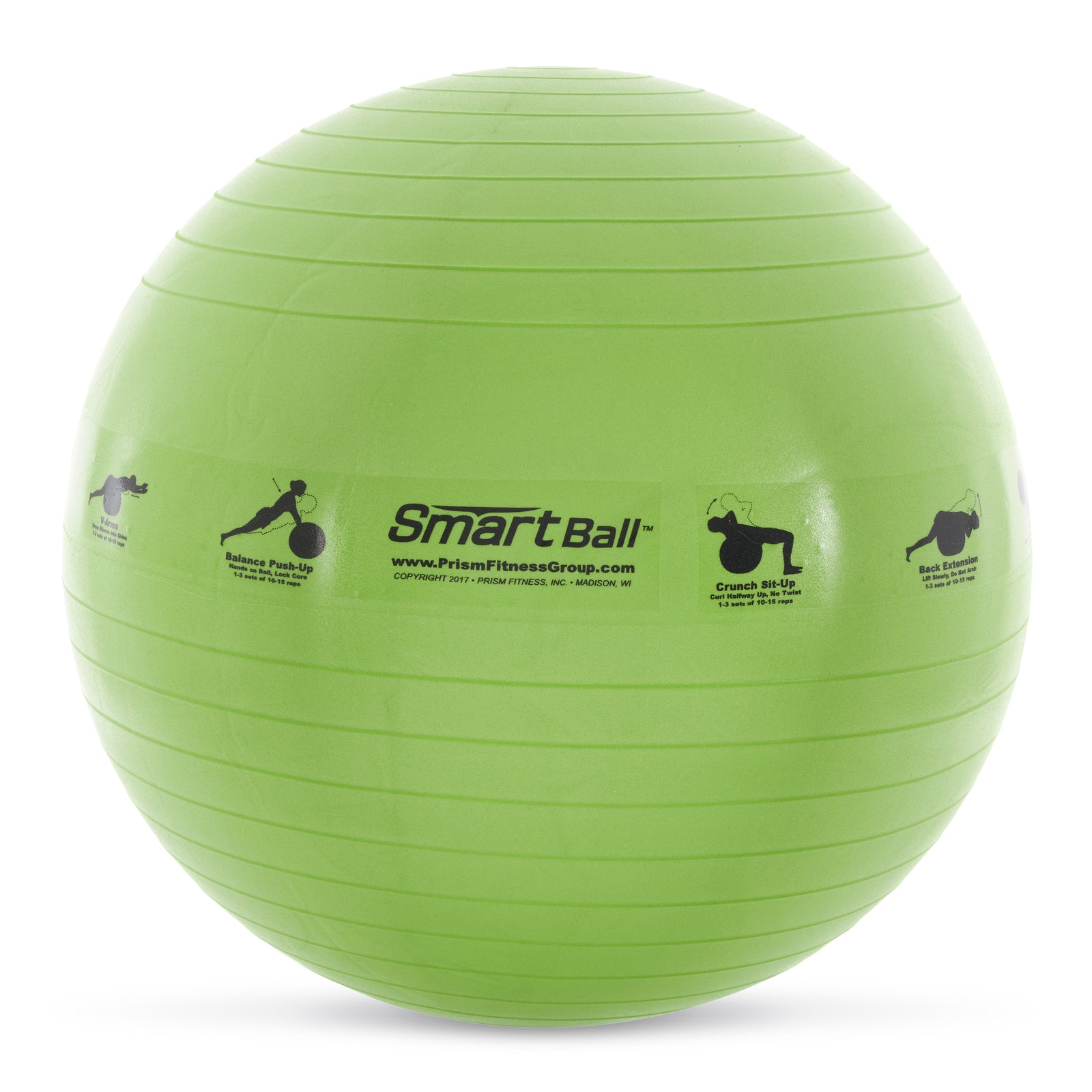 Prism Fitness 65cm Smart Self-Guided Stability Exercise Ball, Yellow (Open Box) - VMInnovations