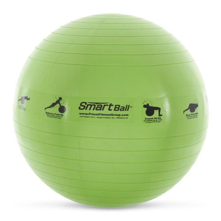 Prism Fitness 23 Inch Smart Self-Guided Fitness Stability Exercise Ball, Green - VMInnovations