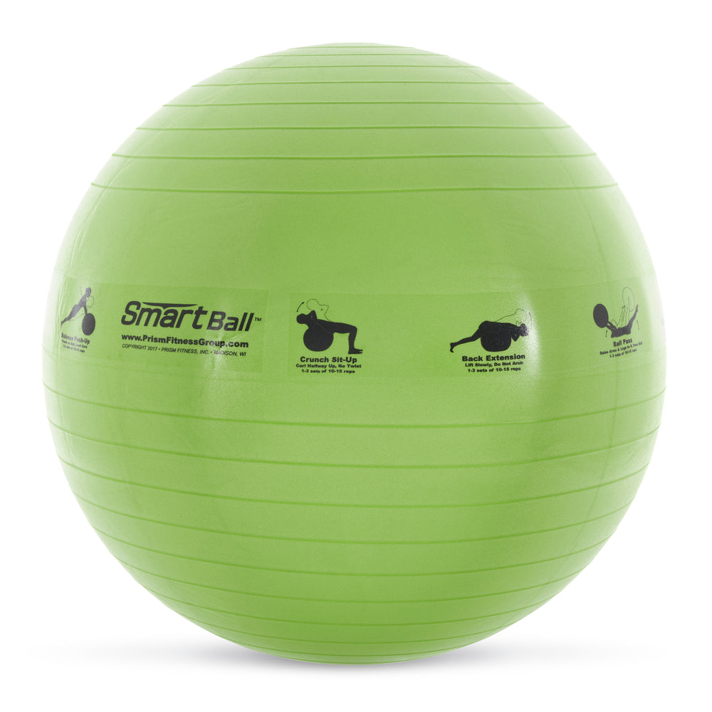 Prism Fitness 23 Inch Smart Self-Guided Fitness Stability Exercise Ball, Green - VMInnovations