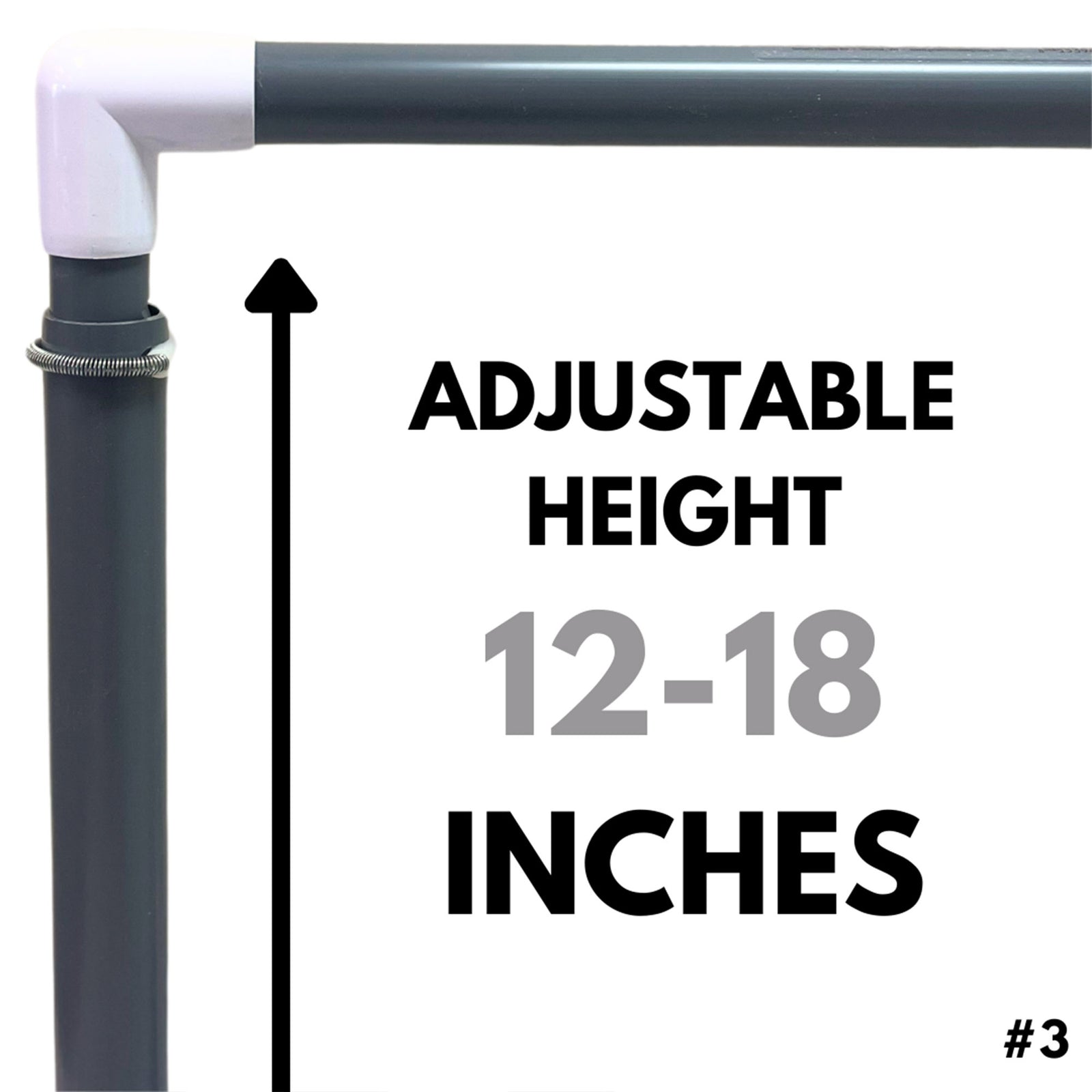 Prism Fitness 12-18 Inches Smart Adjustable-Height Workout Hurdles, Set of 3 - VMInnovations