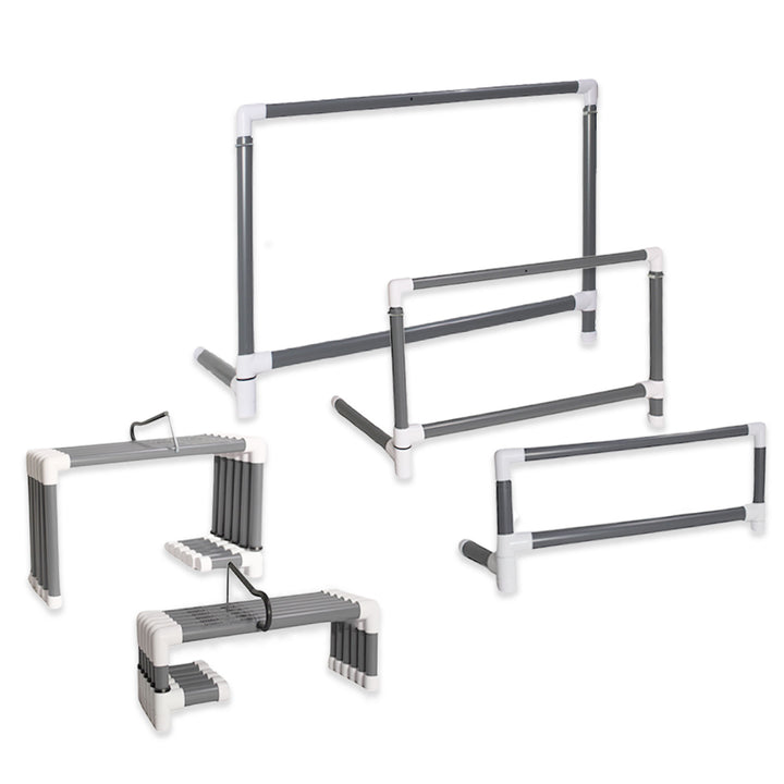 Prism Fitness 27 to 42 Inches Smart Adjustable-Height Workout Hurdles, Set of 3