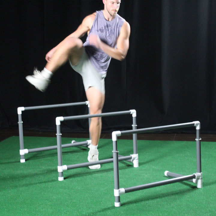 Prism Fitness 27-42 In Smart Adjustable Workout Hurdles, Set of 3 (Open Box)