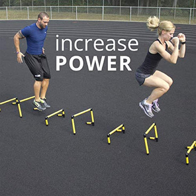 Prism Fitness 27 to 42 Inches Adjustable-Height Workout Hurdles, Set of 3 (Used) - VMInnovations