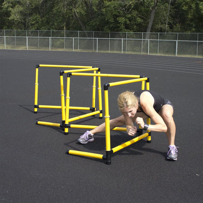 Prism Fitness 27 to 42 Inches Adjustable-Height Workout Hurdles, Set of 3 (Used) - VMInnovations