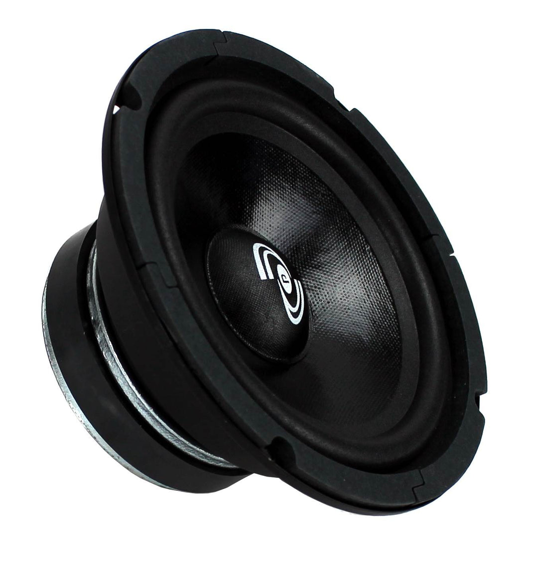 2) Pyle PDMR6 6.5" 600W Car Mid Bass MidRange Woofer Audio Speakers 8 Ohm Black