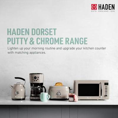 Haden Dorset 1.7 Liter Electric Kettle with Auto Shut Off, Beige (Used)