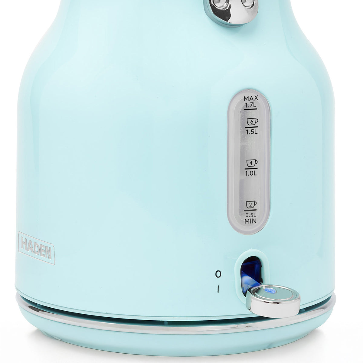 Haden Heritage 1.7 Liter Stainless Steel Body Electric Kettle, Turquoise (Used)