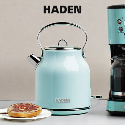 Haden Heritage 1.7 Liter Stainless Steel Body Electric Kettle, Turquoise (Used) - VMInnovations