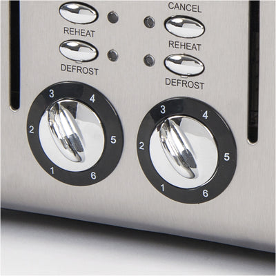 Haden Cotswold 4-Slice Wide Slot Stainless Steel Toaster, Sage Green (For Parts) - VMInnovations