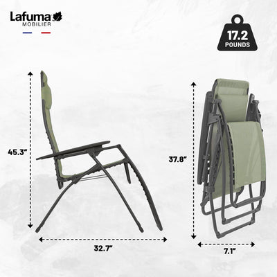 Lafuma LFM3118-8557 Futura Series Zero Gravity Lounge Recliner, Green (Used) - VMInnovations