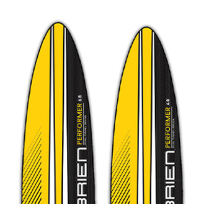 O'Brien Adult 68 inches Performer Combo Water skis, Yellow and Black (Open Box)