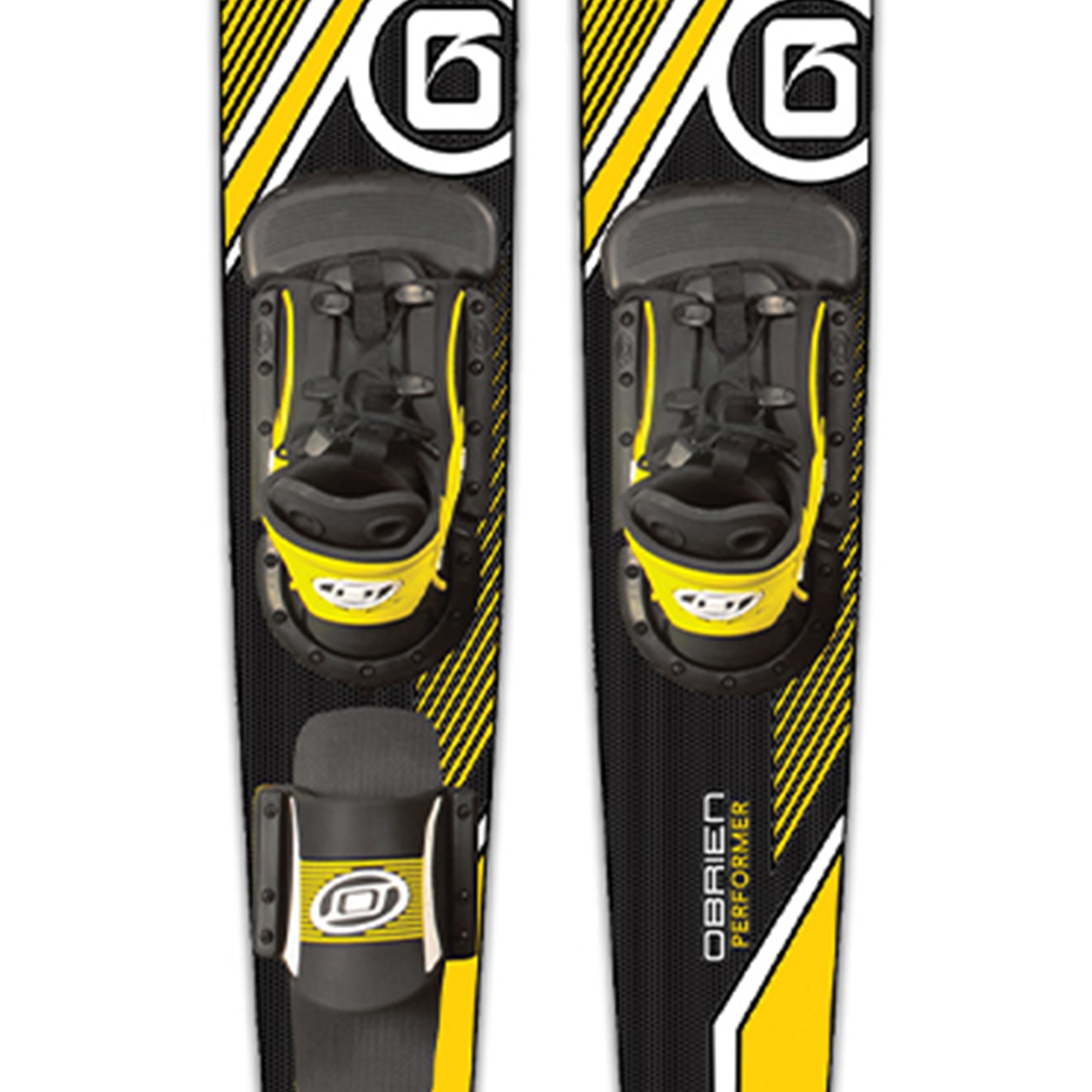 O'Brien Adult 68 inches Performer Combo Water skis, Yellow and Black (Open Box) - VMInnovations