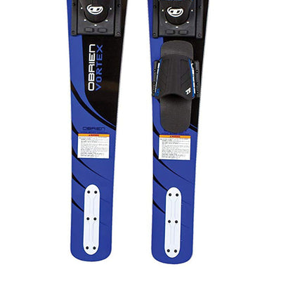 O'Brien Vortex Combos 65.5" Nylon Adjustable Wide Waterskis, Blue (Open Box)