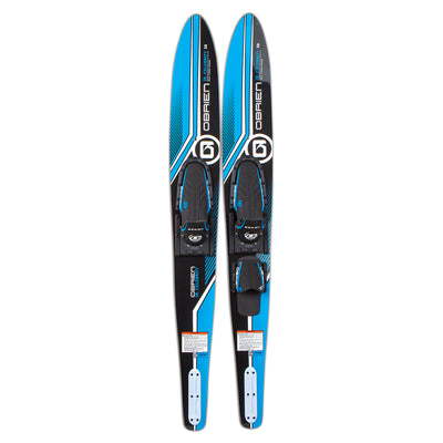 O'Brien Watersports Adult 58 inches Jr. Water Skis, Blue and Black (Open Box)