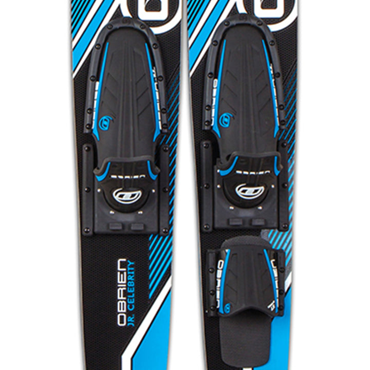 O'Brien Watersports Adult 58 inches Jr. Water Skis, Blue and Black (Open Box)