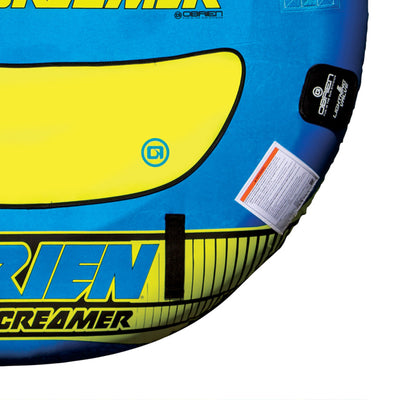 O'Brien Ultra Screamer Inflatable Towable Water Tube for Boating, 1-3 Riders - VMInnovations