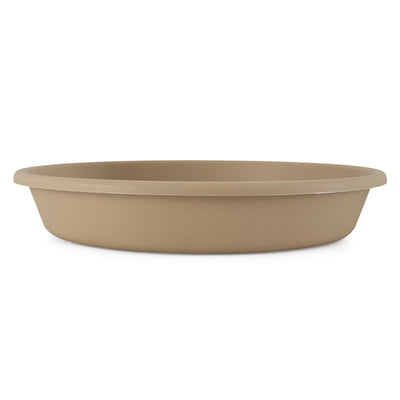 HC Companies Classic 10 Inch Round Flower Pot Plant Saucer, Sandstone (6 Pack)