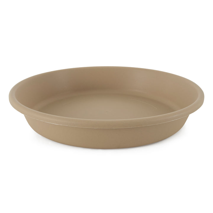 The HC Companies 21 Inch Planter Saucer for Classic Pots, Sandstone, 12 Pack - VMInnovations