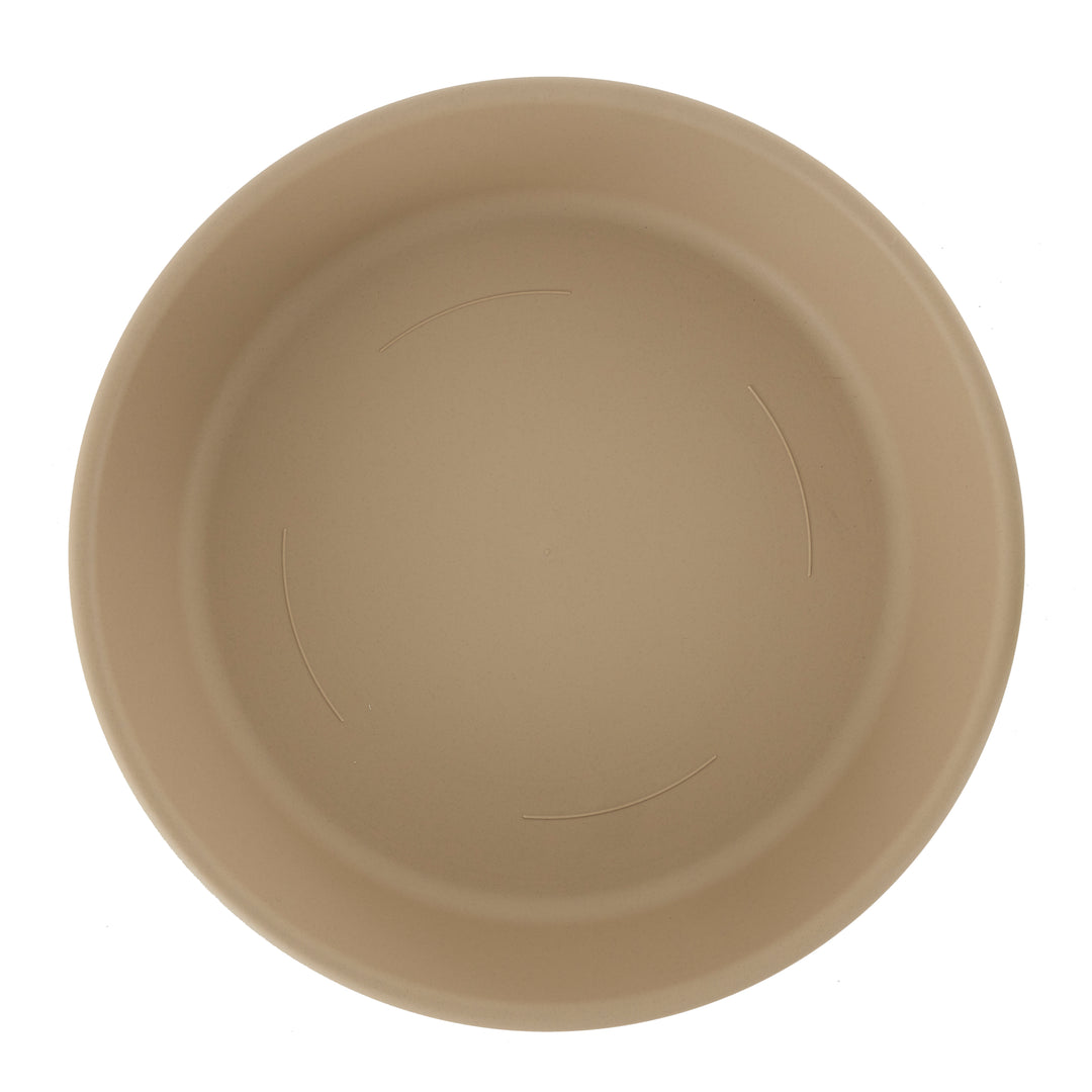 HC Companies Classic Plastic 24 In Round Flower Pot Saucer, Sandstone (Open Box) - VMInnovations
