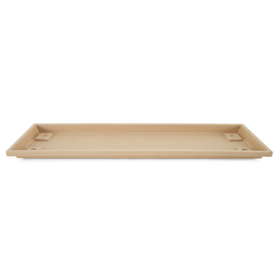 HC Companies Venetian 30 Inch Rectangular Flower Box Saucer, Sandstone (Used) - VMInnovations