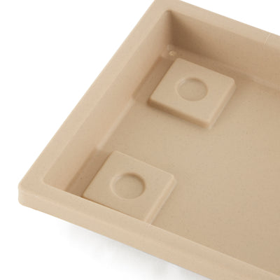 HC Companies Venetian 30" Rectangular Flower Box Saucer, Sandstone (Open Box) - VMInnovations